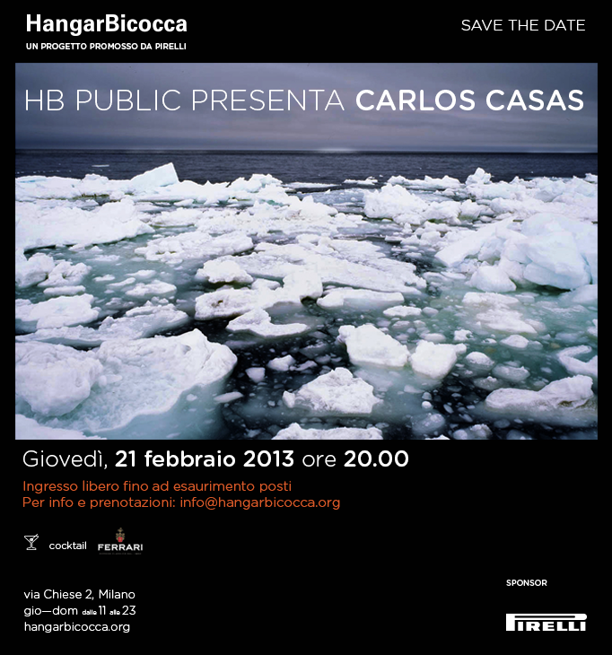 Carlos Casas a Milano: giovedì 21 e sabato 23 febbraio in Hangar Bicocca