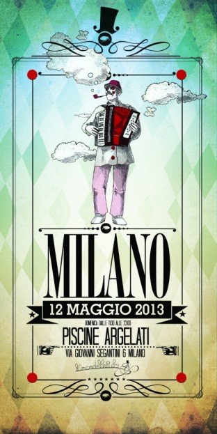 Domenica 12 maggio Milano Circo delle Pulci locandina