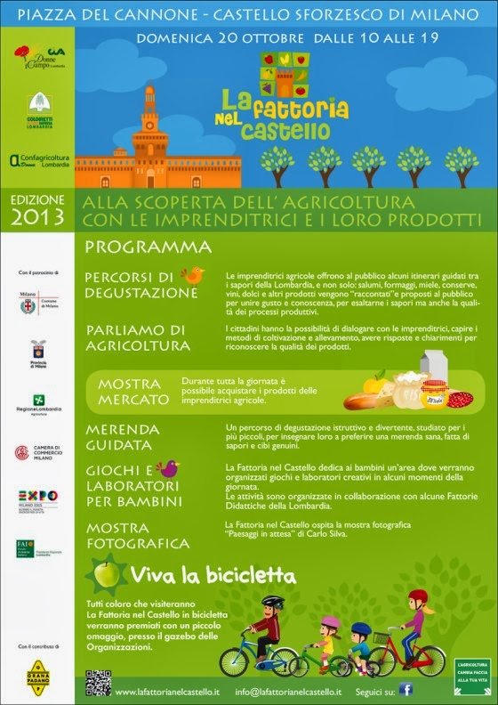 Eventi a Milano domenica 20 ottobre: degustazioni e laboratori per bambini al Castello Sforzesco