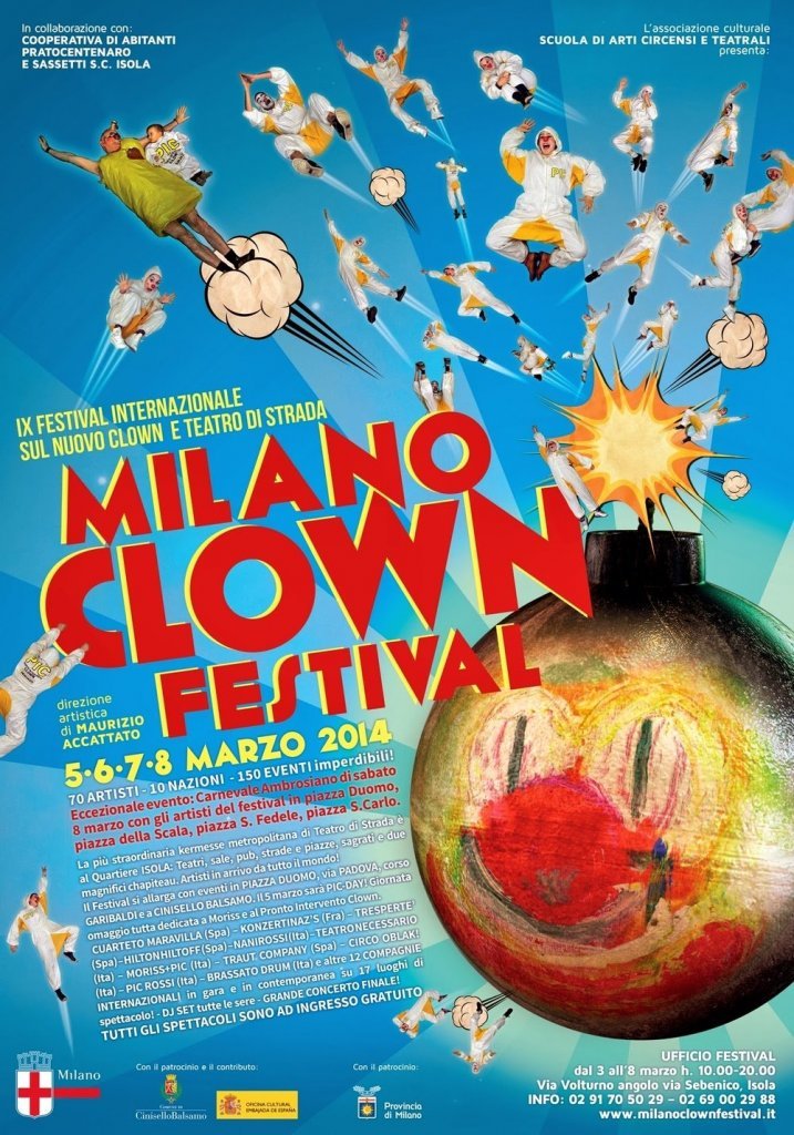 dal 5 a domenica 8 Marzo eventi gratis per il Milano Clown Festival