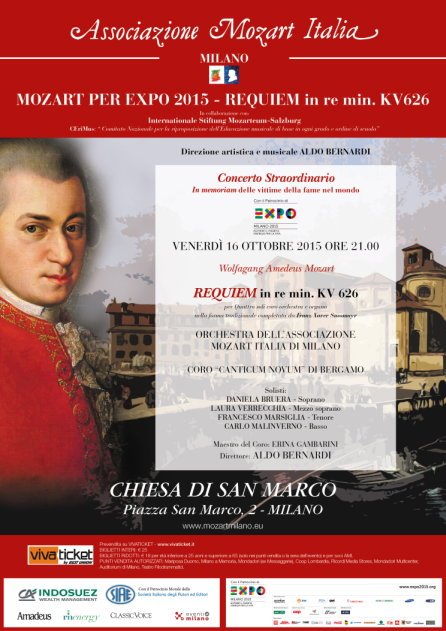 Mozart Requiem - 16 ottobre 2015 a Milano