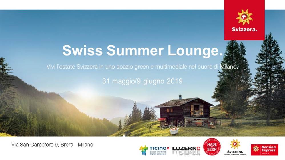 cosa fare venerdì 31 maggio a Milano: Swiss Summer Lounge porta l’estate svizzera a Brera