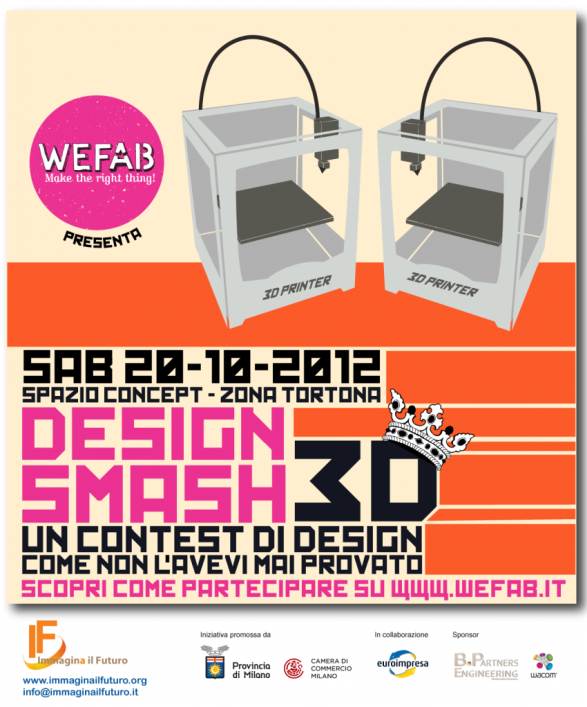 Design Smash 3D a Milano con Wefab