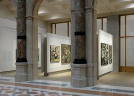 Allestimento Novecento alle Gallerie di Italia in Piazza della Scala a Milano