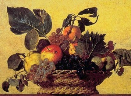 opere d'arte esposte a Milano: Canestra di Frutta di Caravaggio
