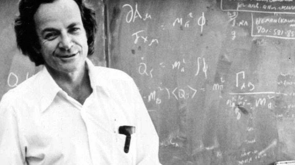 Richard Feynman, premio Nobel per la fisica nel 1965. Foto da http://theemptysafe.com/