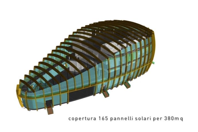 Copertura 165 pannelli solari