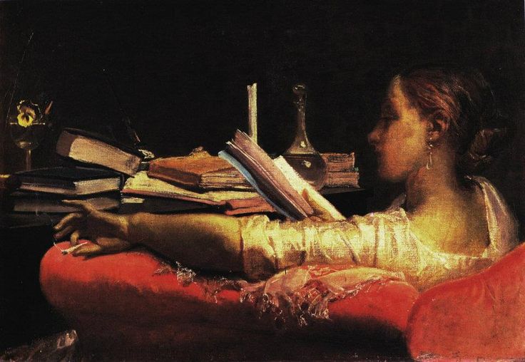 Galleria d'Arte Moderna, Milano. Immagine: Lettrice, tela di Federico Faruffini (1831- 1869)