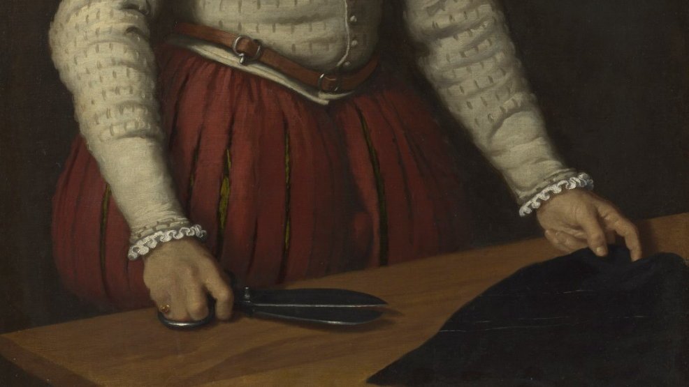 Giovan Battista Moroni, Il Sarto (particolare), 1570 ca. – Londra, National Gallery
