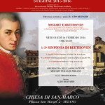 Associazione Mozart Italia-Milano: concerto del 24 febbraio 2016 in chiesa di San Marco a Milano
