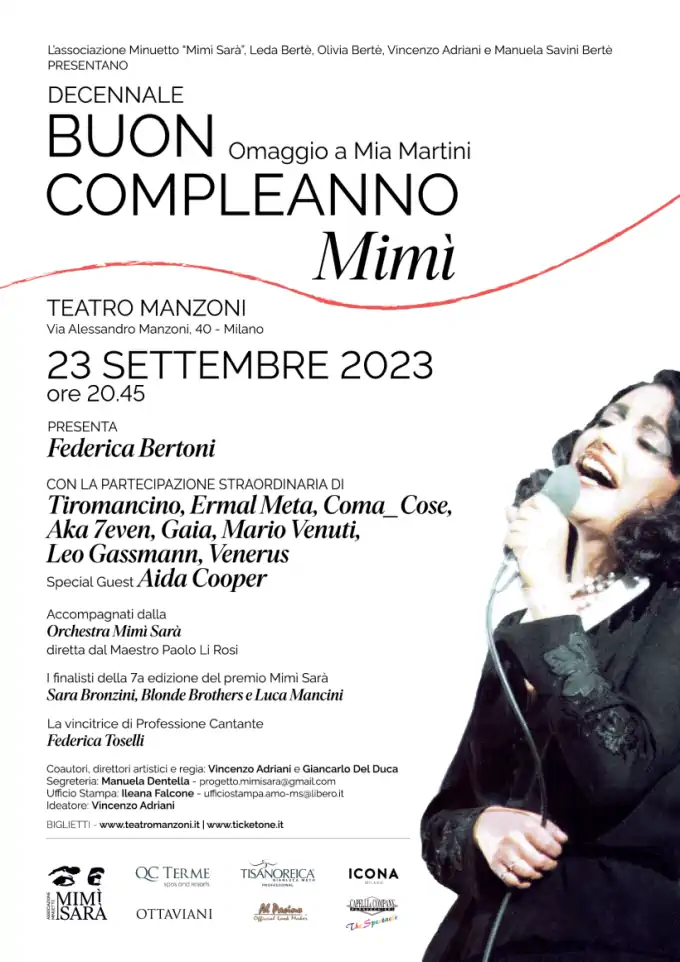 buon compleanno mimì concerto al Teatro Manzoni di Milano