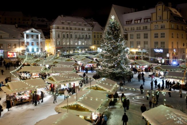 Albero di Natale e mercatini a Tallinn