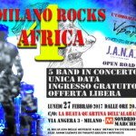 Milano Rocks 4 Africa: concerto gratuito il 27 febbraio