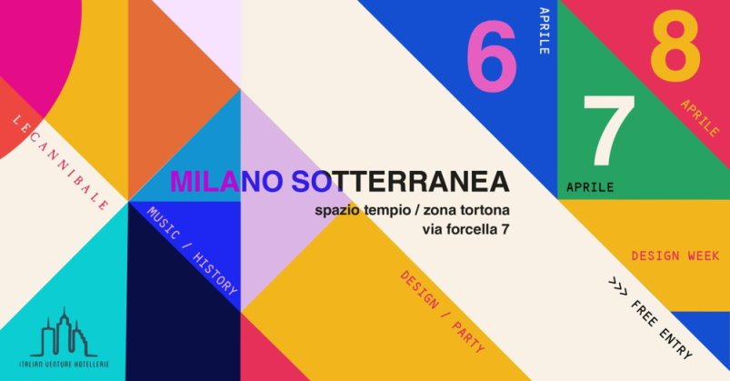 Milano Sotterranea: dal 6 all’8 aprile tre exhibition-party coniugano gli ultimi 70 anni del design con la musica elettronica più cool