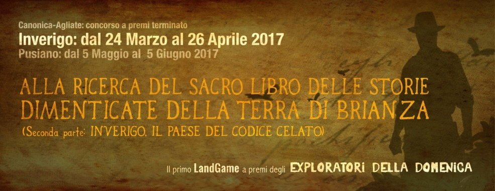 LandGame a premi: alla Ricerca del Sacro Libro delle Storie Dimenticate della Terra di Brianza.