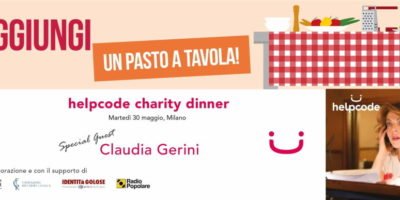 30 maggio a Milano: Helpcode Charity Dinner