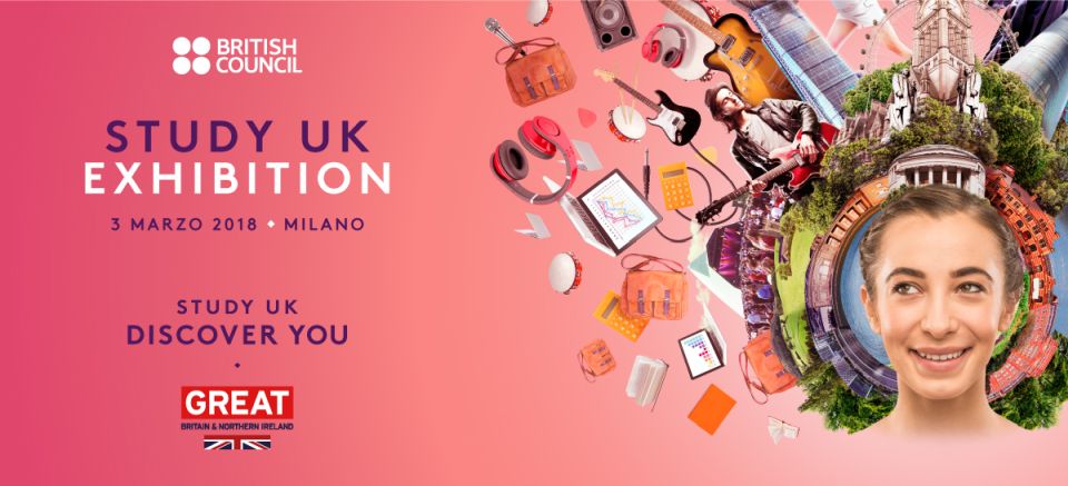 cosa fare sabato 3 marzo a Milano: Study UK Exhibition 2018 al Palazzo delle Stelline