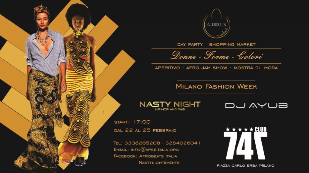 Milano Fashion Week: Afrolux Market al Club 747