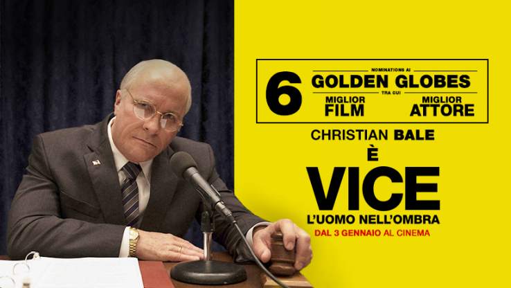 Christian Bale è Dick Cheney in Vice – L’Uomo nell’Ombra. Recensione del film in uscita al Cinema dal 3 gennaio.