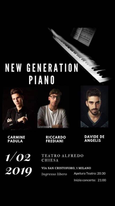 New Generation Piano live al Teatro Alfredo Chiesa di a Milano