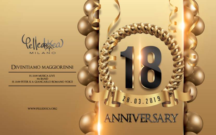 Festa di compleanno per i primi 18 anni del Pelledoca di Milano