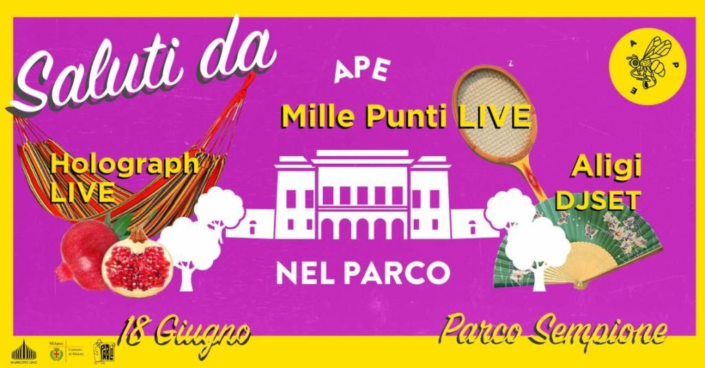 Eventi del 18 giugno a Milano: Ape nel Parco Sempione