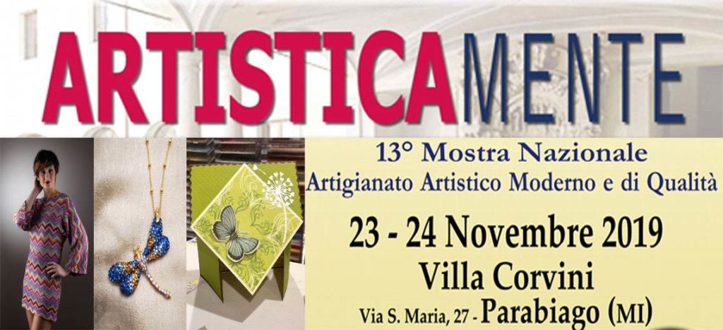 Artisticamente: sabato 23 e domenica 24 novembre a Villa Corvini la rassegna nazionale di artigianato artistico