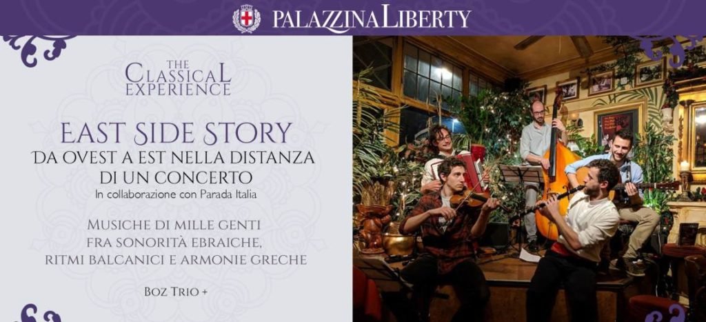 East Side Story: domenica 1 dicembre il Boz Trio in concerto a Milano