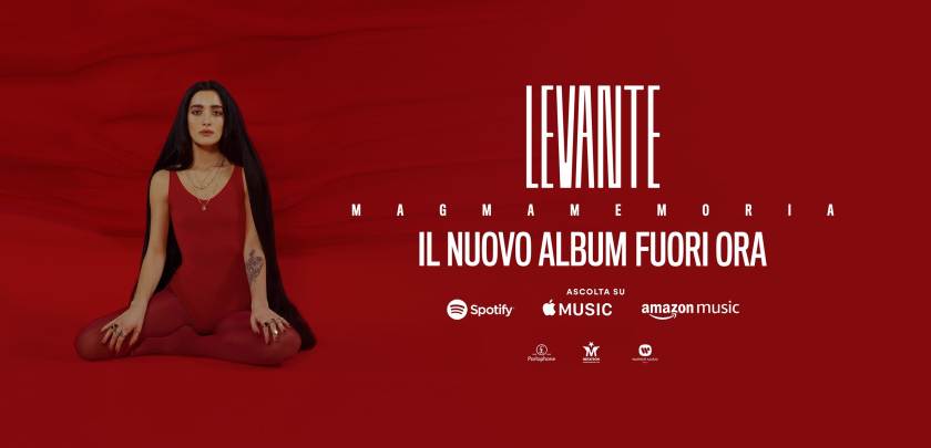 Sabato 23 novembre: Levante in concerto al Mediolanum Forum di Assago