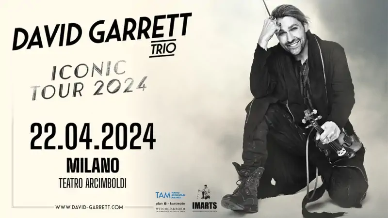 David Garrett in concerto al Teatro Arcimboldi di Milano: data Iconic Tour 2024