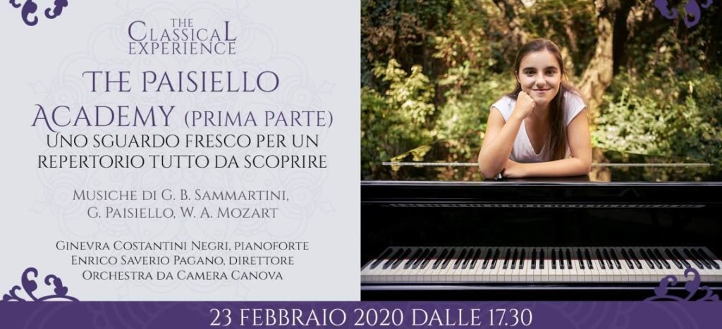 Domenica 23 febbraio a Milano: The Paisiello Academy - Parte prima