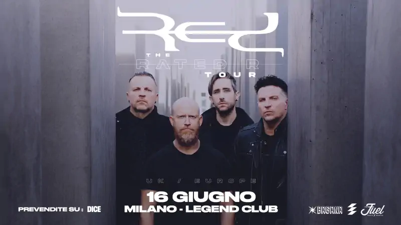 RED in concerto al Legend Club di Milano il 16 giugno 2024