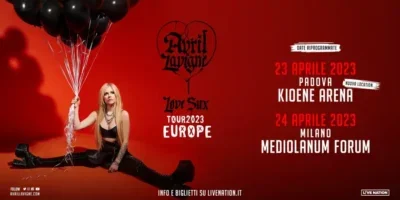 Avril Lavigne Love Sux Tour 2023: data a Milano