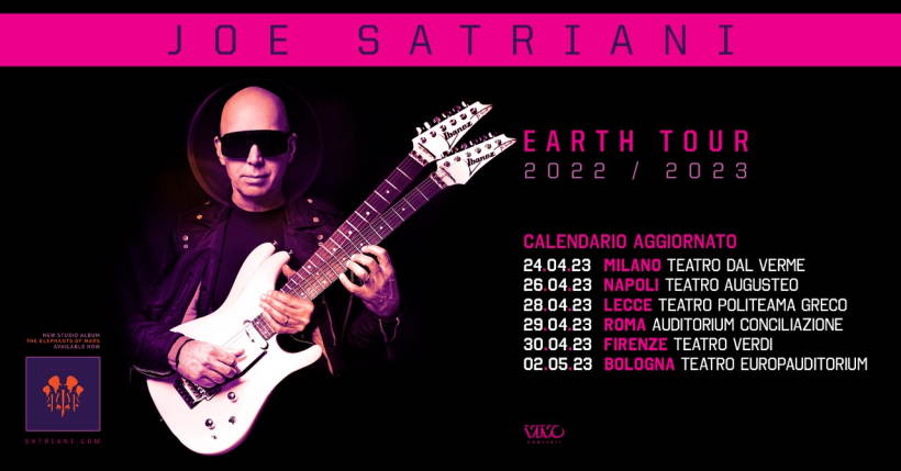 nuova data per il live di Joe Satriani al Teatro dal Verme di Milano