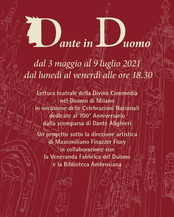 Dante in Duomo a Milano: lettura integrale della Divina Commedia