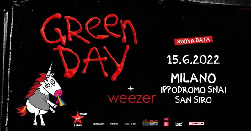 Riprogrammato il live dei Green Day a Milano