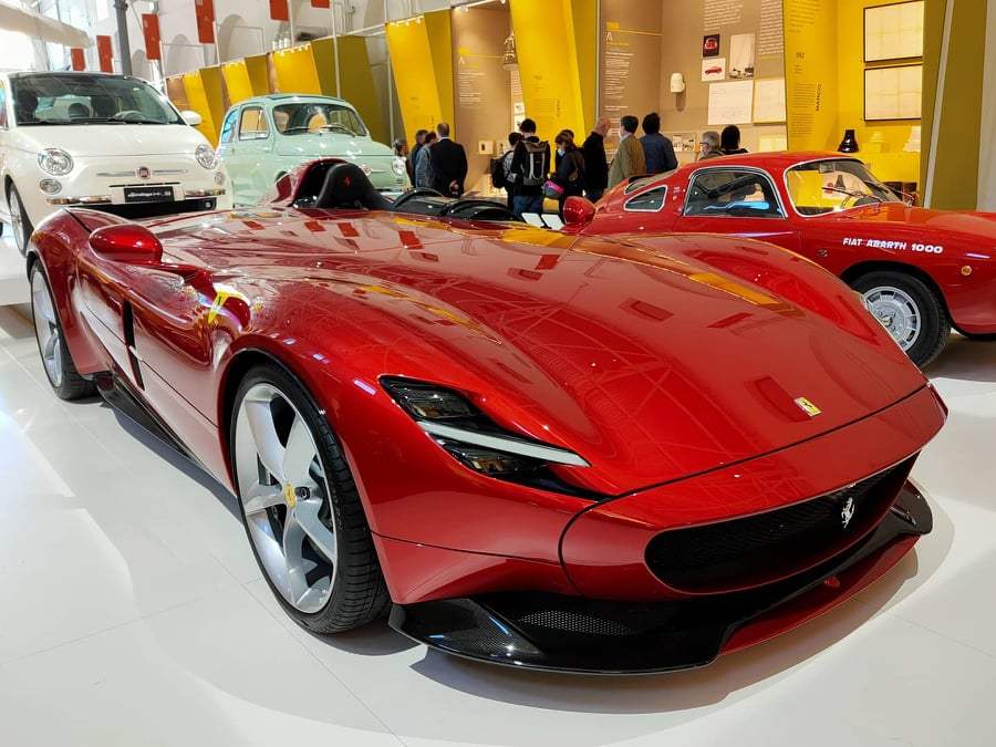 Ferrari Monza SP1 esposta in ADI Design Museum a Milano