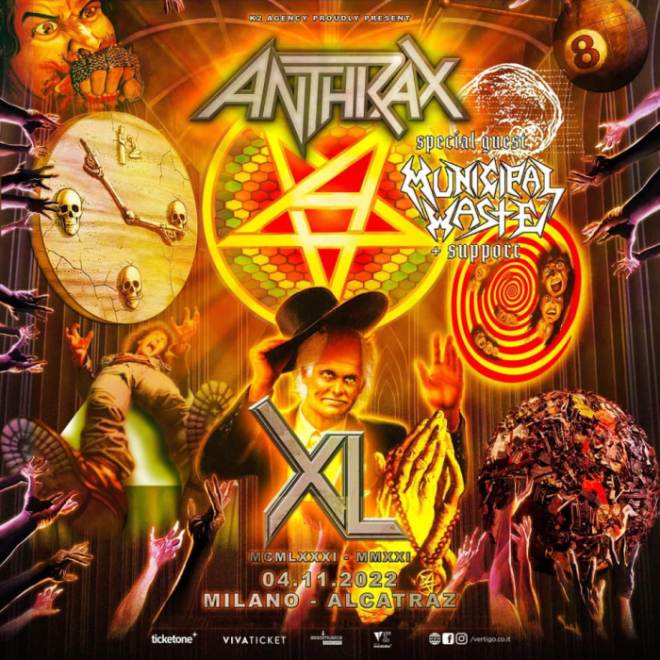 Concerti a Milano: Anthrax live all'Alcatraz per il tour del quarantennale