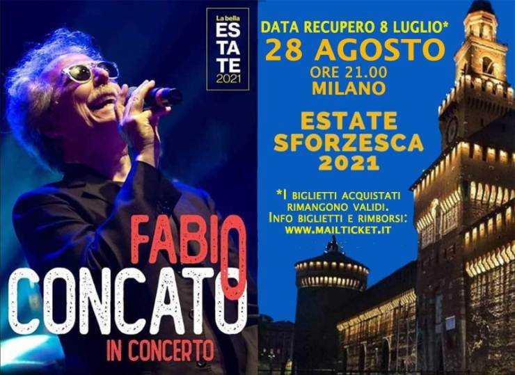 cosa fare sabato 28 agosto a Milano: concerto Fabio Concato