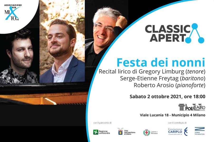 Sabato 2 ottobre: Festa dei nonni rassegna musicale ClassicAperta