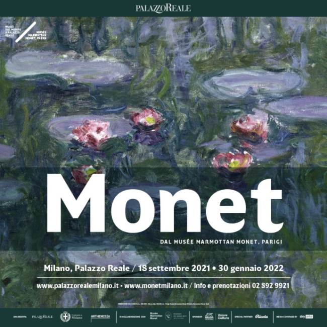 mostra monet a Palazzo Reale Milano da sabato 18 settembre