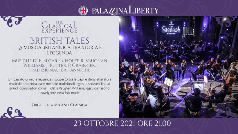 Sabato 23 ottobre: l'orchestra Milano Classica in concerto British Tales