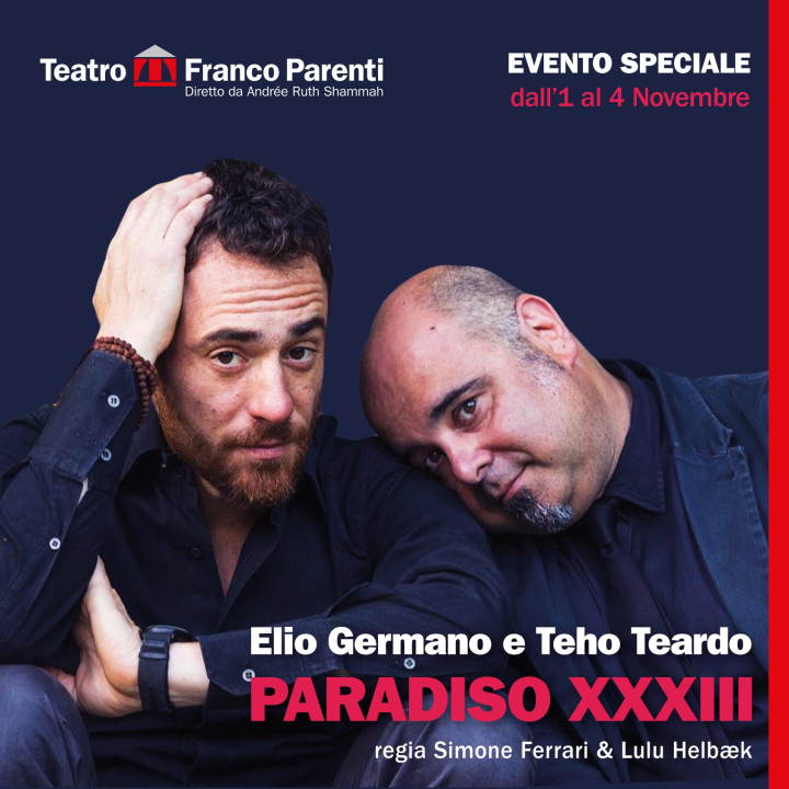 Al Teatro Franco Parenti di Milano Paradiso XXXIII di e con Elio Germano e Teho Teardo
