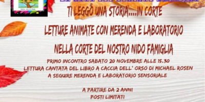 Ti leggo una storia... in Corte: letture animate con merenda e laboratorio a Milano