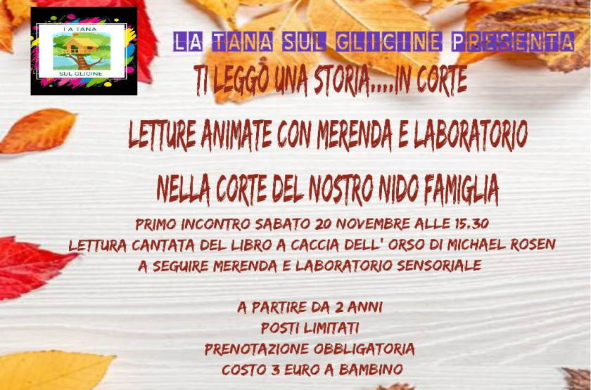 Ti leggo una storia... in Corte: letture animate con merenda e laboratorio a Milano