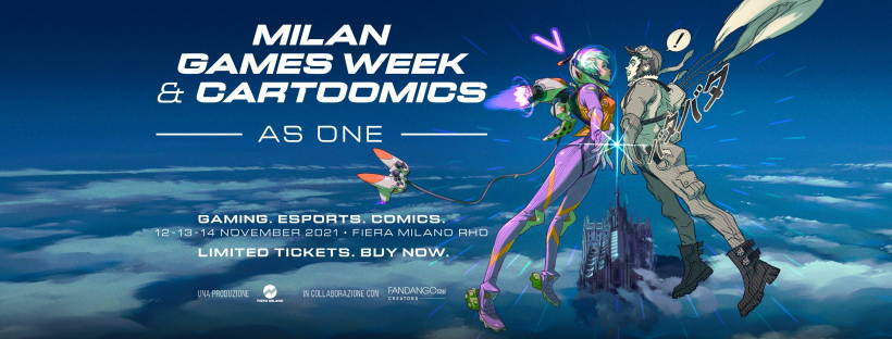 Dal 12 al 14 novembre a Fiera Milano Rho l'edizione 2021 di Milan Games Week and Cartoomics