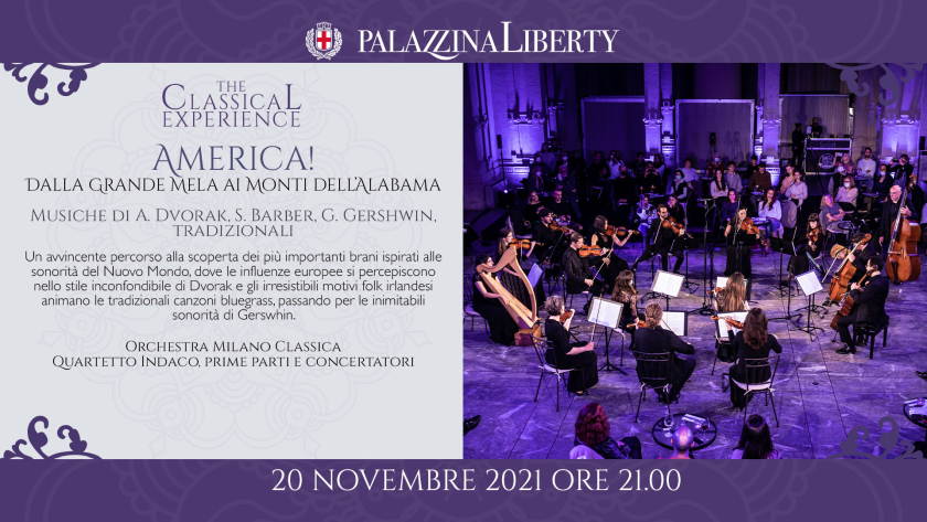 Sabato 20 novembre a Milano il concerto America! Dalla Grande mela ai monti dell’Alabama