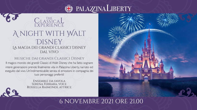 Sabato 6 e domenica 7 novembre: Un weekend con Walt Disney in Palazzina Liberty