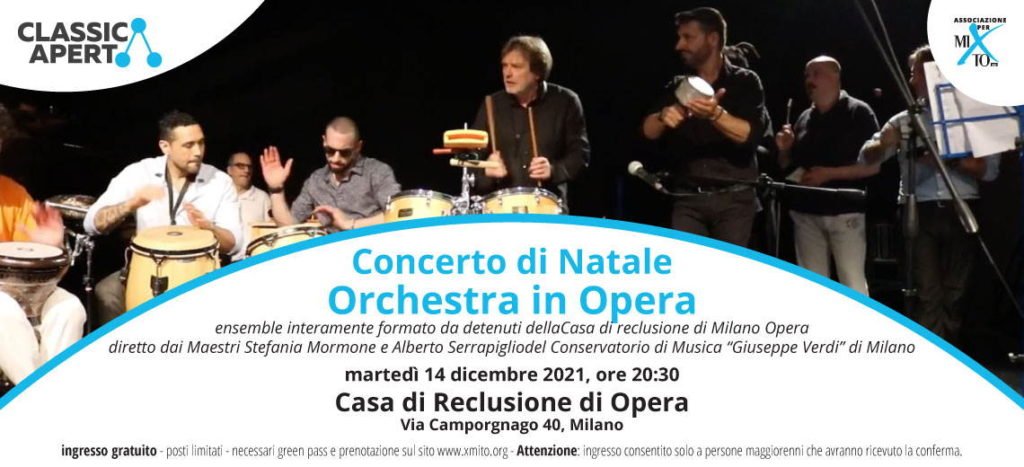 Martedì 14 dicembre: Concerto di Natale Orchestra in Opera