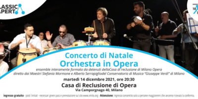 Martedì 14 dicembre: Concerto di Natale Orchestra in Opera